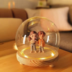 Custom 3D Action Figure Night Light from Your Photo Personalized Toy Figure Unique & Memorable Gift for Lovers, Boyfriends, Girlfriends