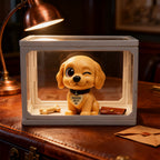 Custom 3D Couple Figure Glass Dollhouse Personalized Scene Display Case Unique Home Decor Anniversary Gift Christmas Style Holiday Gift Idea