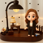 Custom 3D Figurine Desk Lamp Personalized Gift Decorative Night Light Home Decoration for Anniversary & Memorial Home Decor