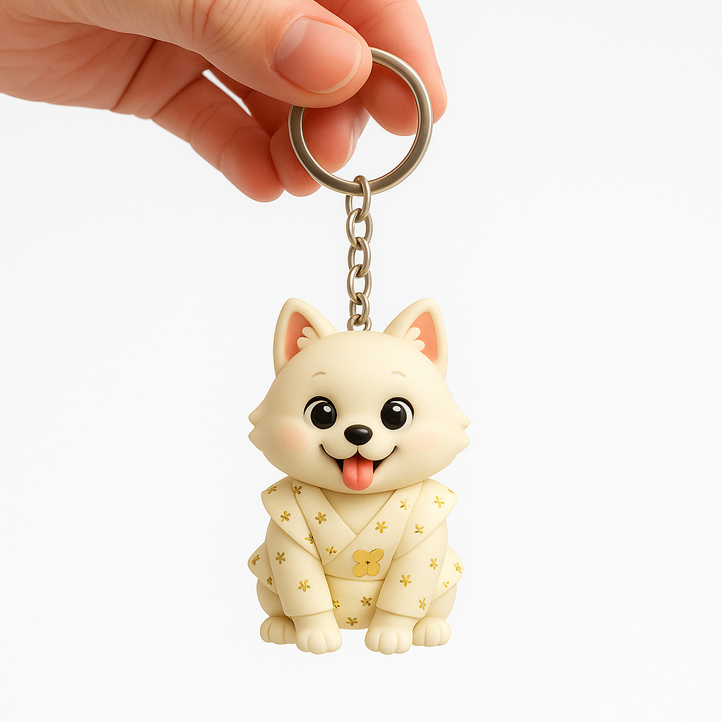 Custom 3D Keychain Figure from Your Photo Personalized Mini Doll Gift Idea